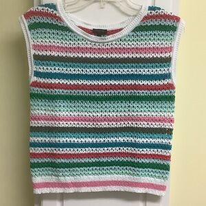 Talbots Crochet sweater tank